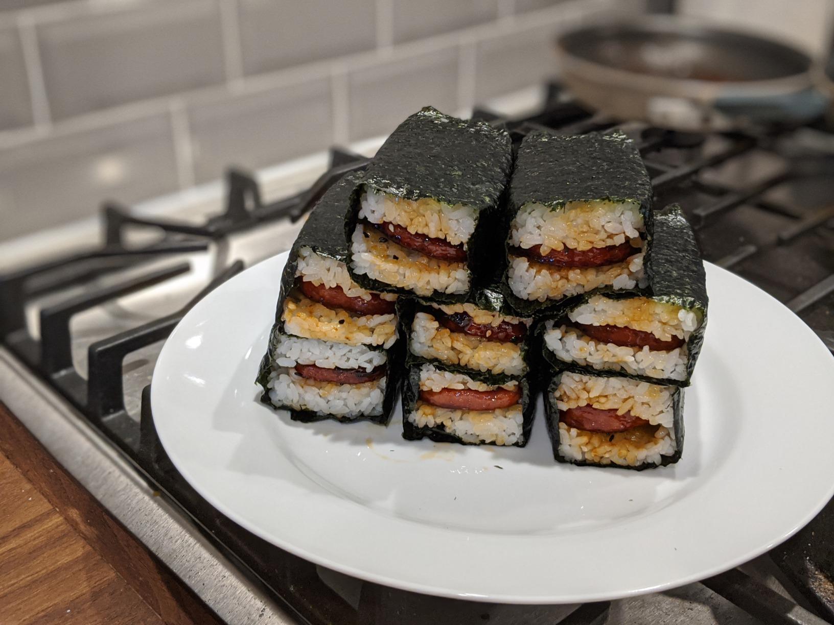 IMPRESA Musubi Maker Kit - Non-Stick Musubi Press & Rice Press Mold - Versatile Rice Mold for Onigiri & Sushi Bites - Food-Safe BPA-Free Plastic for Sushi Making Kit - Pack of 2, Medium, White customer photo 1