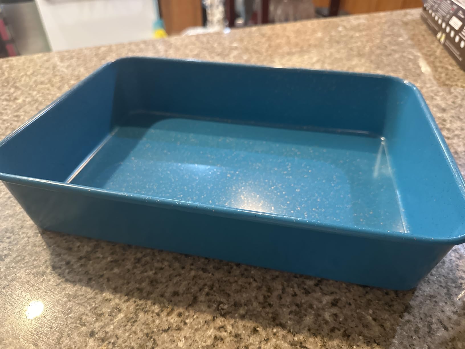 casaWare 15 x 10 x 3-Inch Ultimate Series Commercial Weight Ceramic Coated Non-Stick Lasagna/Roasting Pan (Blue Granite) - Customer Photo 1