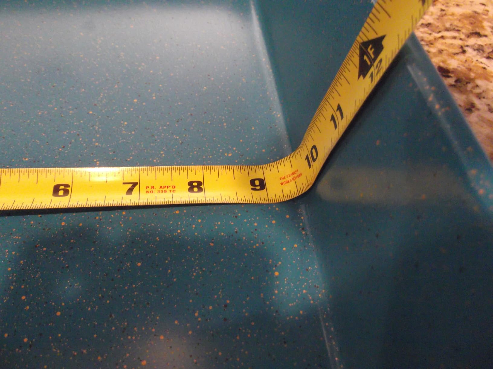 casaWare 15 x 10 x 3-Inch Ultimate Series Commercial Weight Ceramic Coated Non-Stick Lasagna/Roasting Pan (Blue Granite) - Customer Photo 4