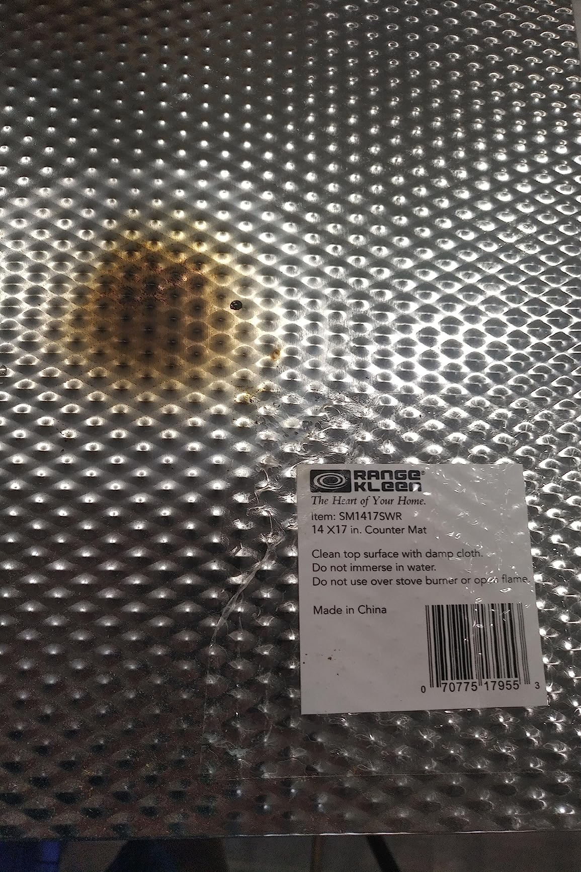 Heat Resistant, Non-Slip, Metal Counter/Table Protector Mat, Large - 14 Heat Resistant, Non-Slip, Metal Counter/Table Protector Mat, Large - 14