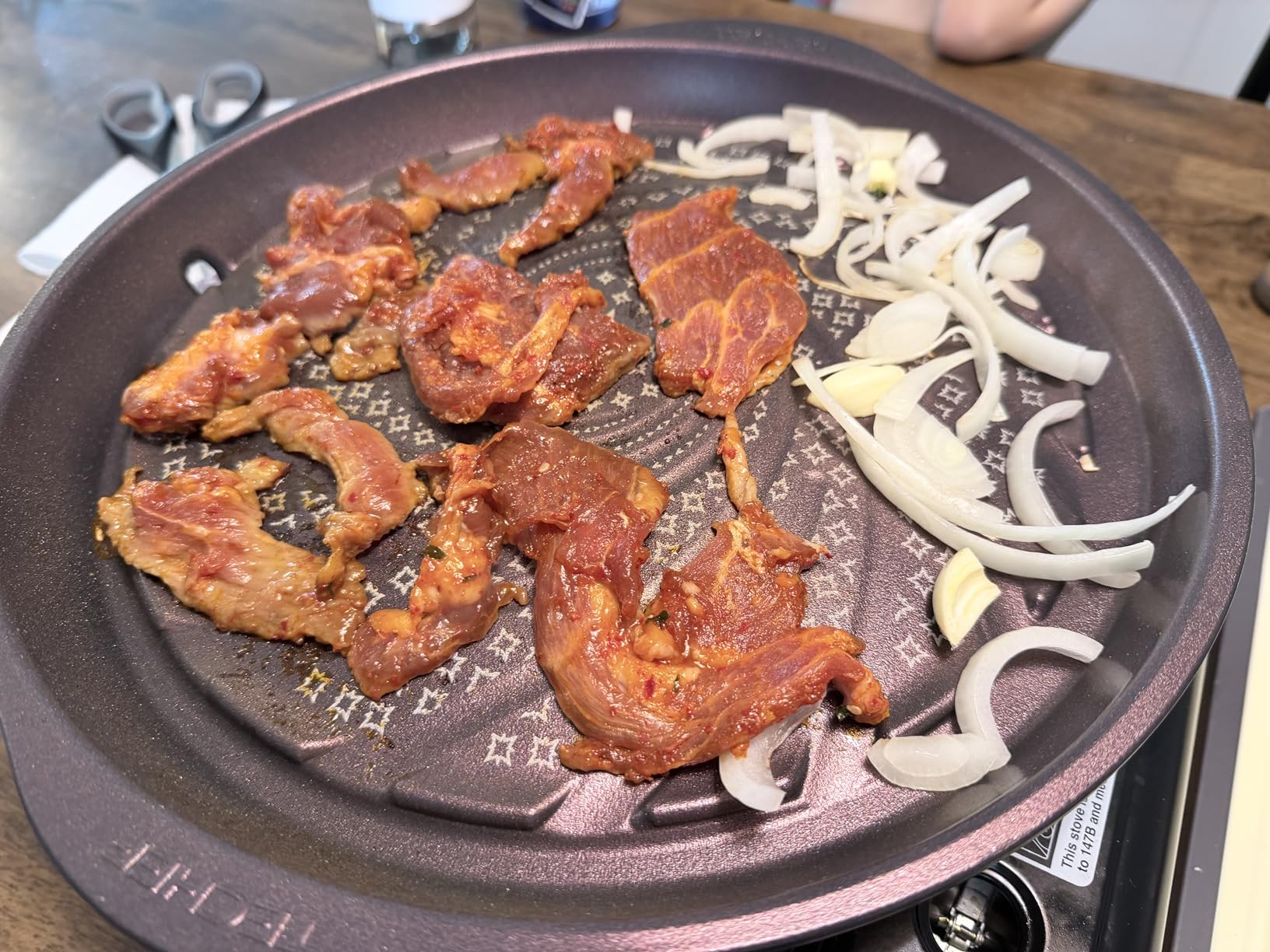 TECHEF - Korean BBQ Nonstick Grill Pan, KBBQ Grill Pan, PFOA-Free, Dishwasher Oven Safe, Made in Korea (Black) customer photo 2