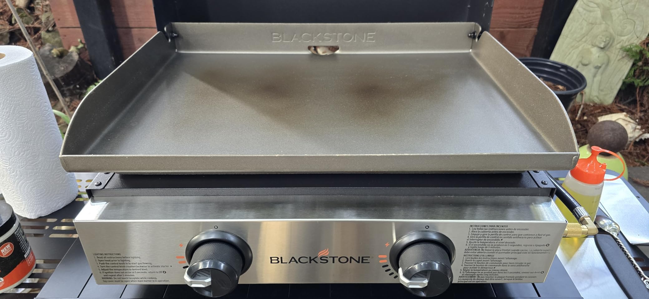 BLACKSTONE 1813 Original 22'' Tabletop Griddle with Hood and Stainless Steel Front Plate Customer Review BLACKSTONE 1813 Original 22'' Tabletop Griddle with Hood and Stainless Steel Front Plate - Customer Photo 1