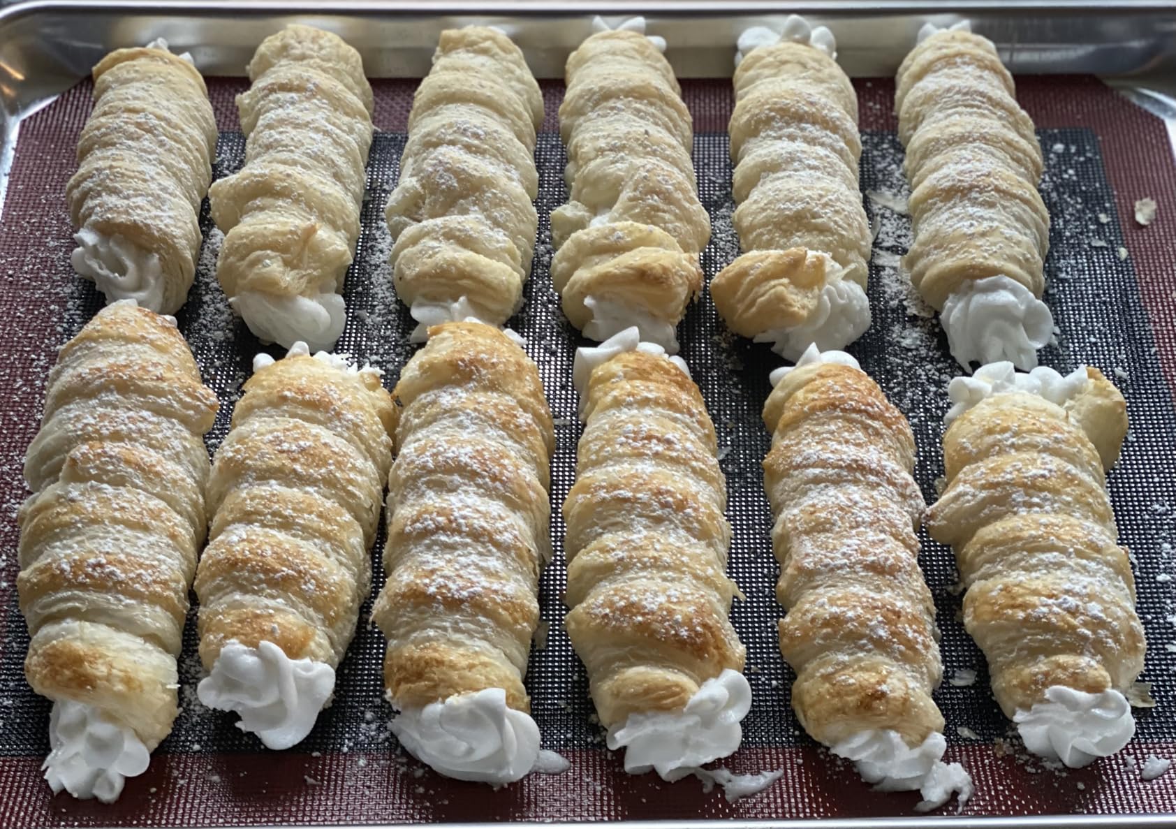 Non-stick Cream Horn Molds Stainless Steel, FantasyDay 4.92 inch Large Size Cannoli Tubes Kit Pack of 12 customer photo 1