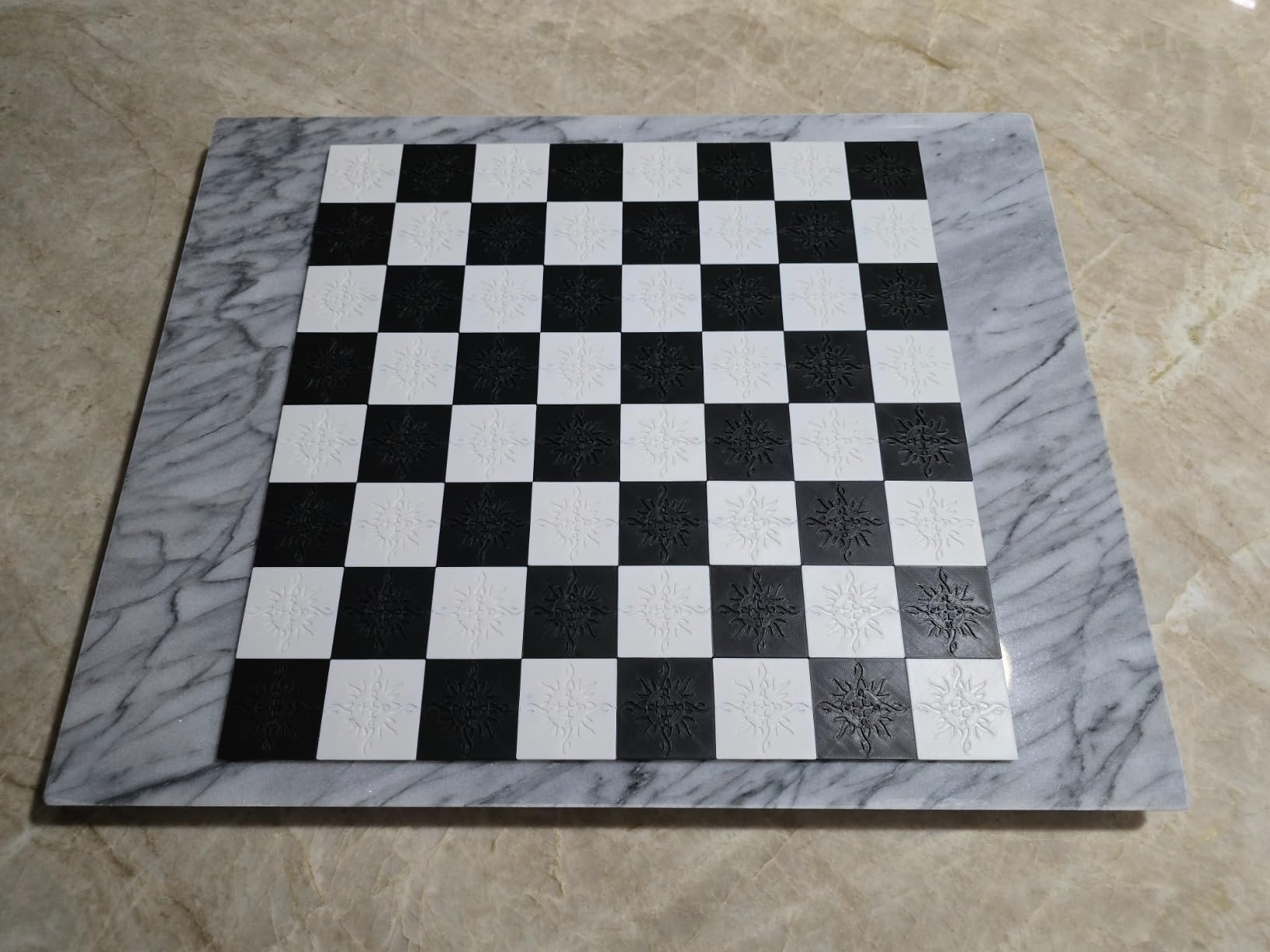 Thirteen Chefs 20 x 16 Inch Marble Pastry Board and Cutting Board for Bakers, Pastries, Chocolate - Large Marble Serving Platter with Feet customer photo 1