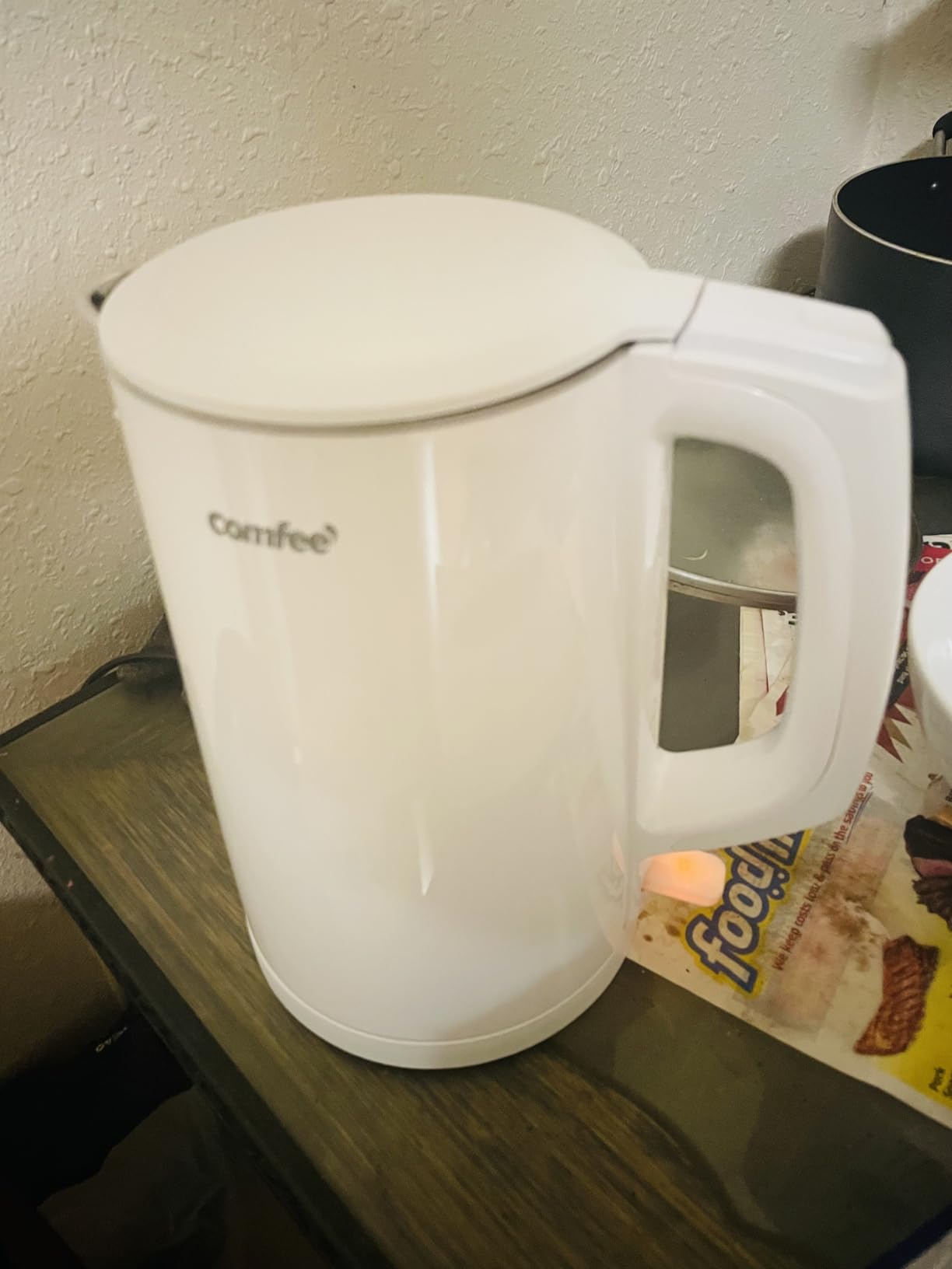 COMFEE' Stainless Steel Electric Kettle, 1.7 Liter Tea Kettle Electric & Hot Water Kettle, 1500W Fast Boil with LED Light, Auto Shut-Off and Boil-Dry Protection customer photo 1