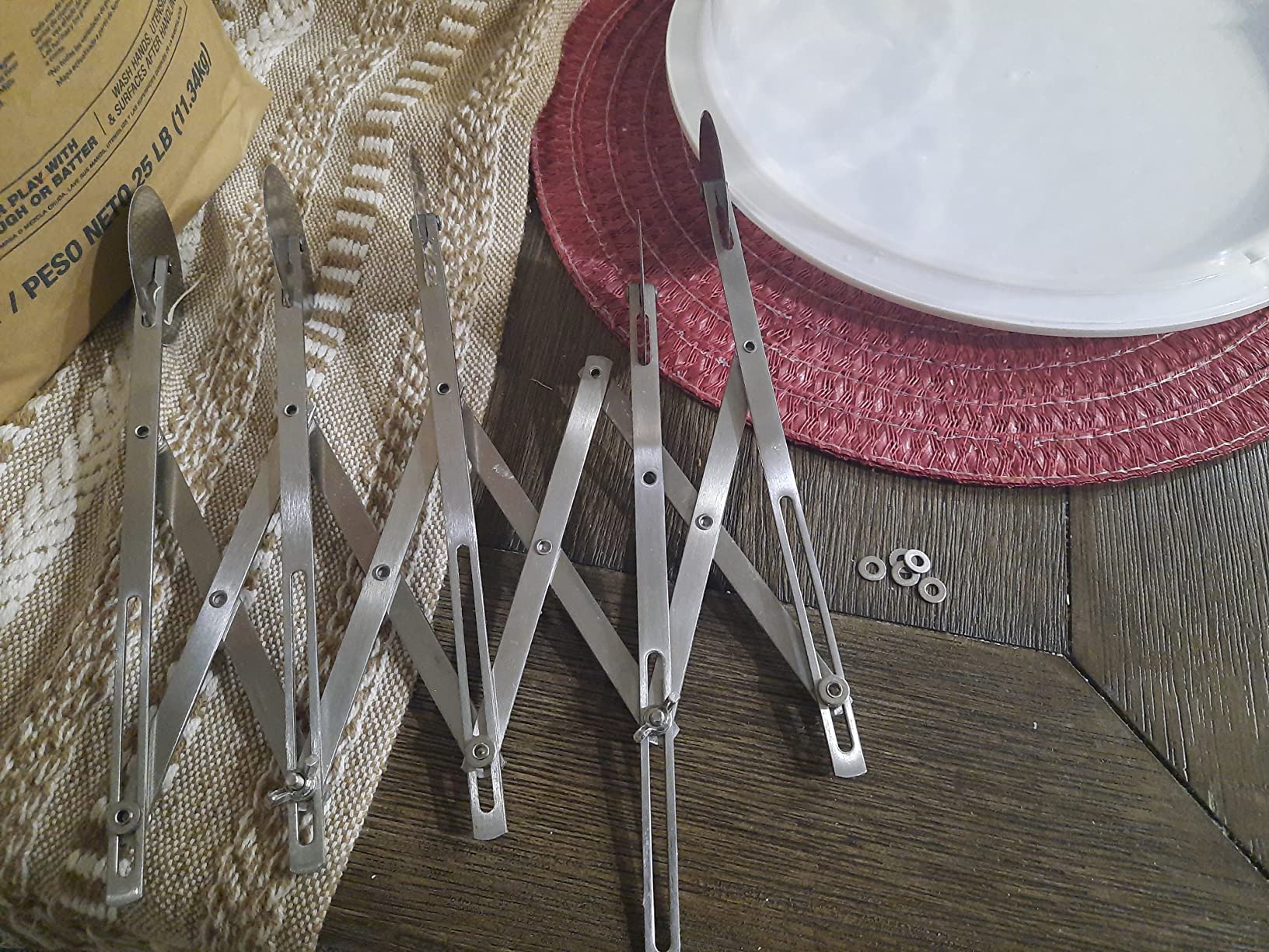 5 Wheel Pastry Cutter, Stainless Pizza Slicer, Expandable Pizza Slicer Multi-Round Pastry Knife Baking Cutter Roller Cookie Dough Cutter Divider customer photo 2