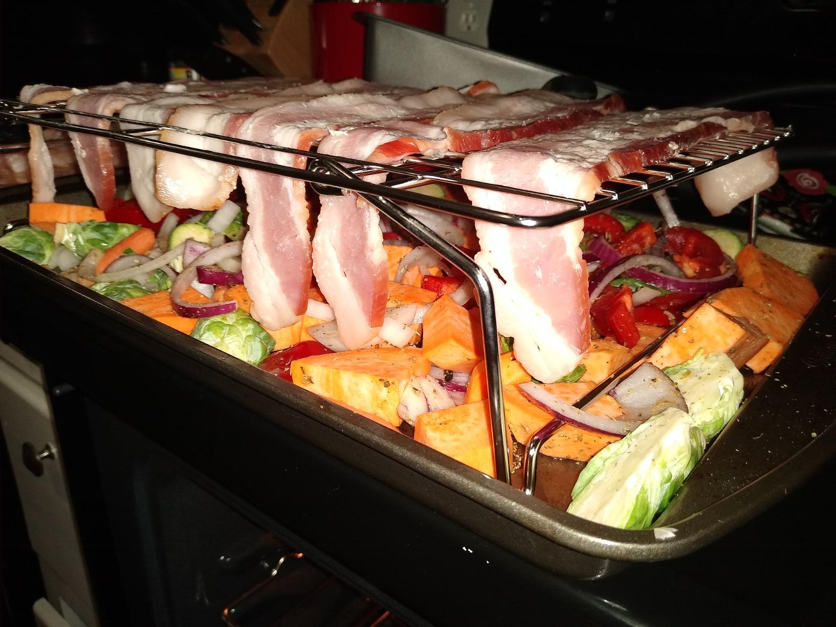 P&P CHEF Cooling Rack Set of 2, 2-Tier Stackable Stainless Steel Wire Racks for Baking Cooking Cooling Roasting, Collapsible & Heavy Duty, Oven Safe & Easy Clean, 15