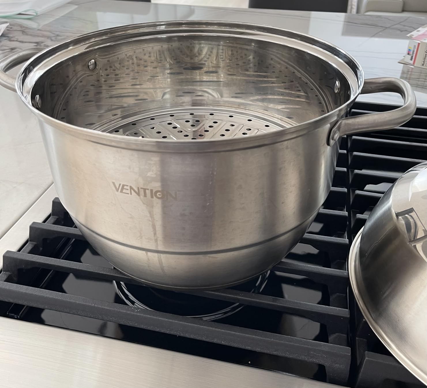 VENTION 3 tier Steamer Pot Stainless Steel 28cm, Induction Steamer for Cooking, 11 Inch Steam Pot for Dumpling customer photo 2