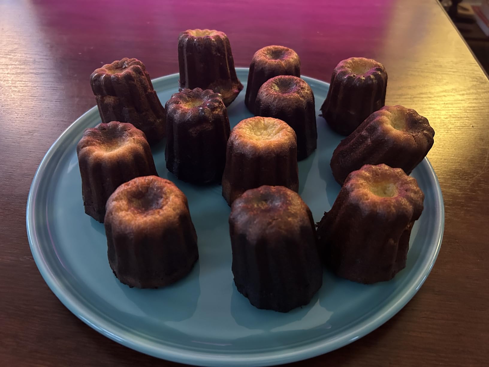 The Love 12-Cavity Nonstick Canele Mold Baking Cake Pan for Bread Muffin Cake Baking Pan, Gold customer photo 2