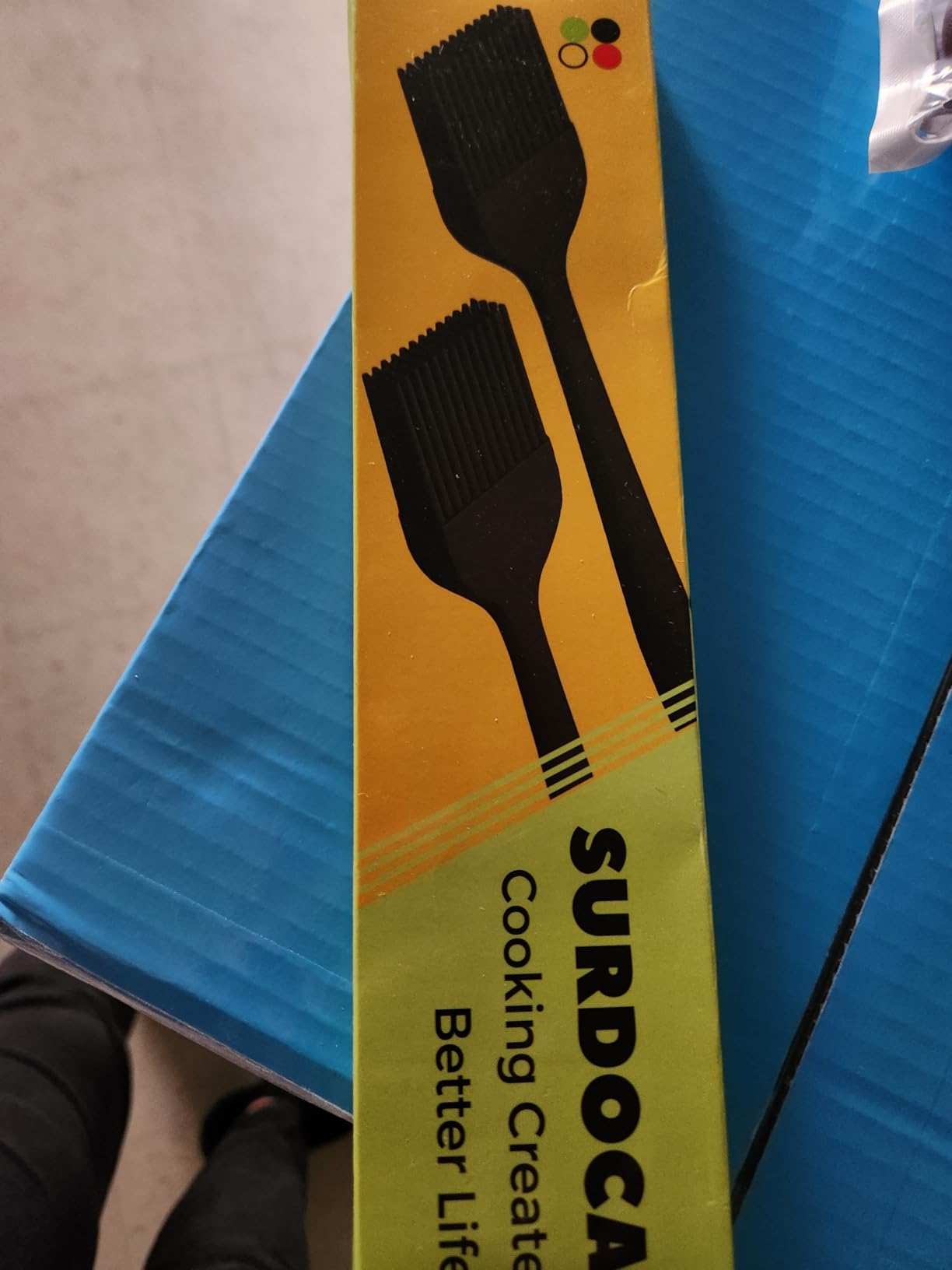 SURDOCA Silicone Pastry Basting Brush - 2Pcs 10 + 8 in Heat Resistant Brush for Baking Cooking Food, BPA Free Kitchen Brush for Sauce Butter Oil, Stainless Steel Core Design for Barbecue BBQ Grilling customer photo 1