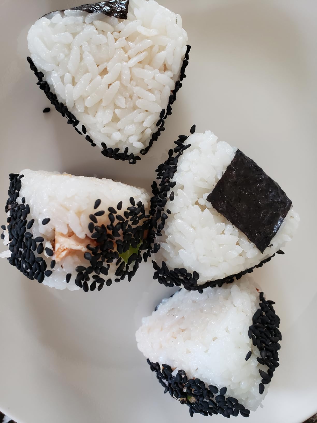 Onigiri Mold Triangle, 3 Pieces Musubi Press Mold Rice Ball Makers, Triangle Sushi Maker for Bento or Japanese Boxed Meal Musubi Press by HAGBOU (Beige) customer photo 2