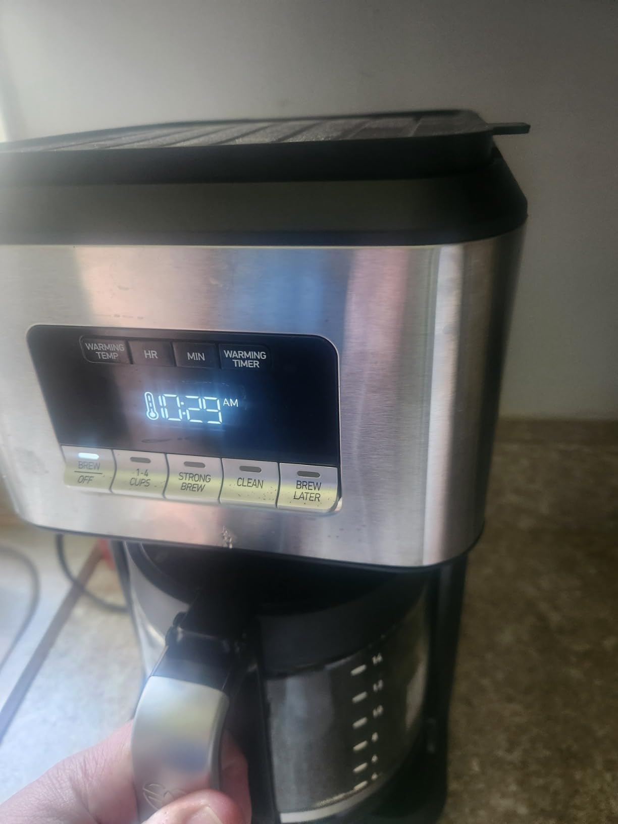 Calphalon Coffee Maker, Programmable Coffee Machine with Glass Carafe, 14 Cups, Stainless Steel Customer Review Calphalon Coffee Maker, Programmable Coffee Machine with Glass Carafe, 14 Cups, Stainless Steel - Customer Photo 2