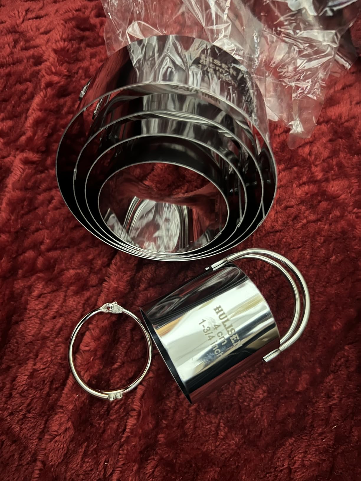 HULISEN Biscuit Cutter Set (3 Pieces/Set), Stainless Steel Round Cookies Cutter with Handle, Professional Baking Dough Tools, Gift Package customer photo 2