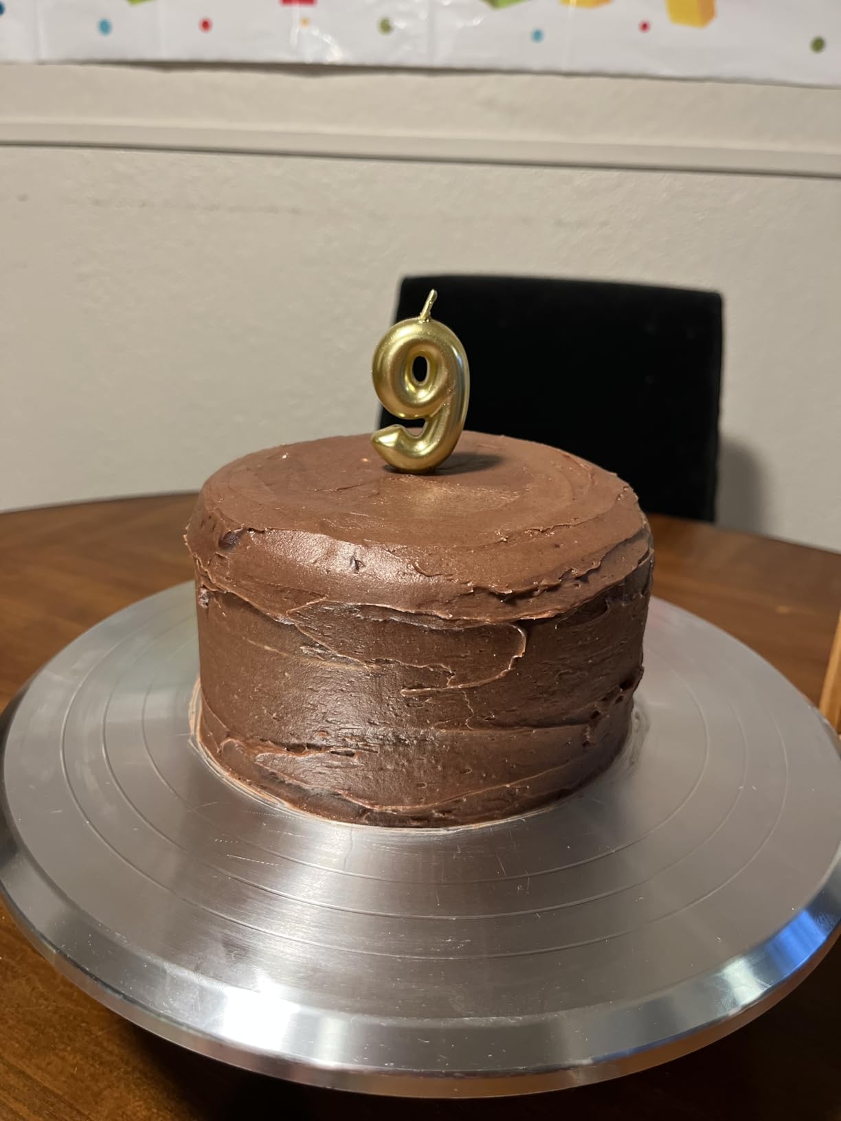 Puroma Cake Turntable, 12'' Aluminium Alloy Cake Stand, Cake Decorating Kit with 3 Icing Spatulas and 4 Icing Combs, Cake Decorating Supplies for Cake, Cupcake, Desserts customer photo 1