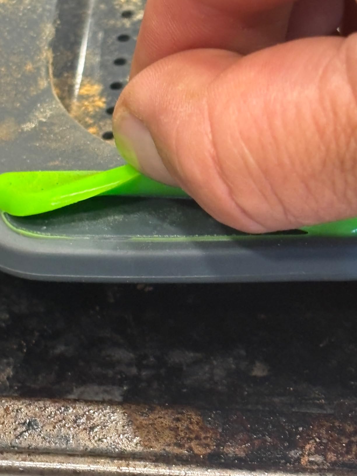 Silicone Baguette Pan,Nonstick 3 Wave Loaves French Toast Bread Baking Tray Bake Mold, Perforated Silicone Molds Loaf Pan, DIY Making Breadstick Cake Kitchen Baking Mould customer photo 2