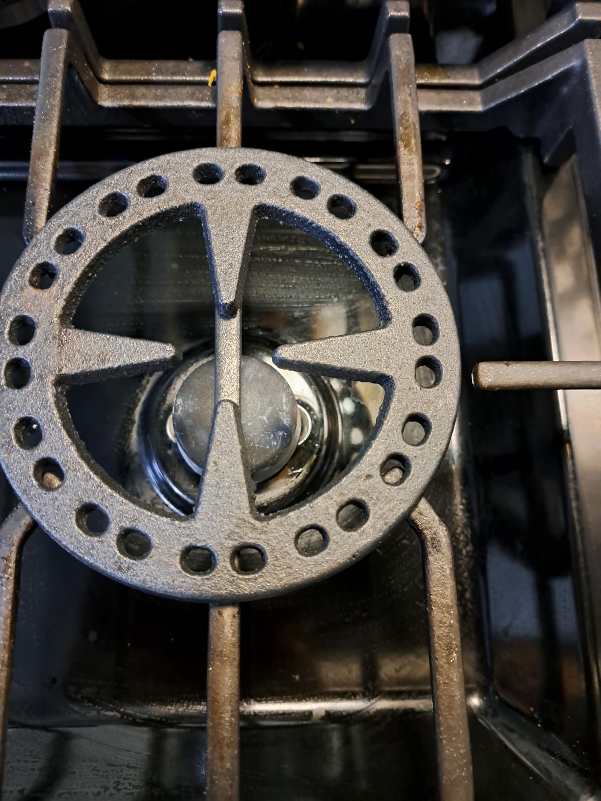 Cast Iron Wok Ring - Non Slip Burner Ring Support for Round Bottom Wok, Fits Samsung, GE, Kitchenaid, LG, Whirlpool, Frigidaire, Kenmore Gas Stoves customer photo 2