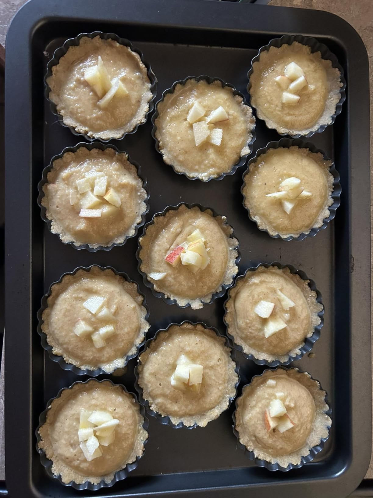 11 & 9 Inch Round Tart Pans with 2Pcs 4'' Mini Pans. Removable Bottom, Non-Stick Coating, Rugged Carbon Steel for Tart Quiche Pie Making. Gift for Christmas Thanksgiving Party Festival Family customer photo 1