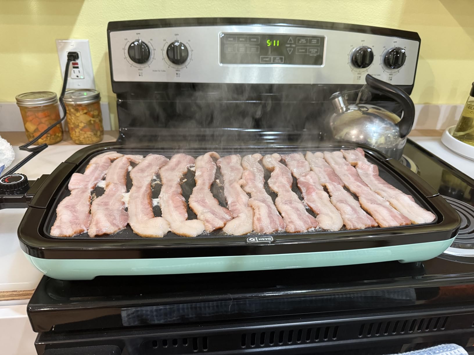 Dash Everyday Electric Griddle - Indoor Griddle for Versatile Cooking - Features Quick-Heating, Anti-Slip Feet, and Removable, Nonstick Plate - Aqua - Customer Photo 0