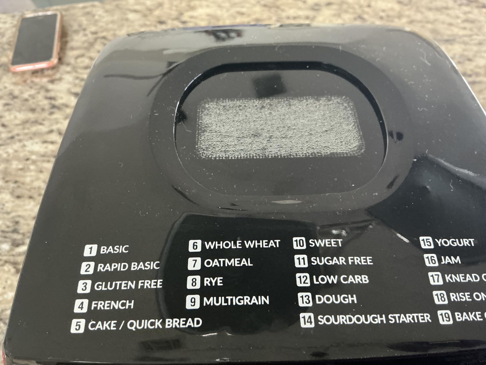 19-in-1 Compact Bread Maker Machine, 1.5 lb / 1 lb Loaf Small Breadmaker with Carrying Handle, Including Gluten Free, Dough, Jam, Yogurt Menus, Bake Evenly, Automatic Keep Warm, 3 Crust Color Customer Review 19-in-1 Compact Bread Maker Machine, 1.5 lb / 1 lb Loaf Small Breadmaker with Carrying Handle, Including Gluten Free, Dough, Jam, Yogurt Menus, Bake Evenly, Automatic Keep Warm, 3 Crust Color - Customer Photo 3