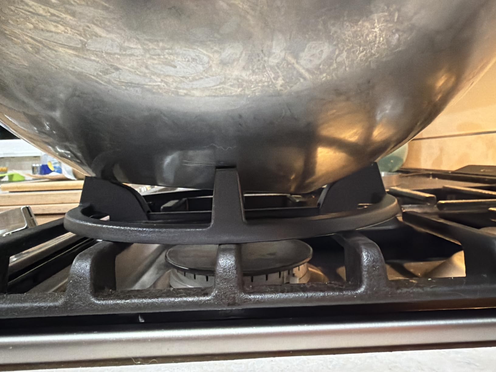 Wok Ring, Replacement Parts Cast Iron Wok Support Ring for Gas Stove Burner Grate Samsung, GE, Kitchenaid, LG, Whirlpool, Frigidaire, Kenmore Etc Gas Stove Stand Rack Accessories customer photo 2