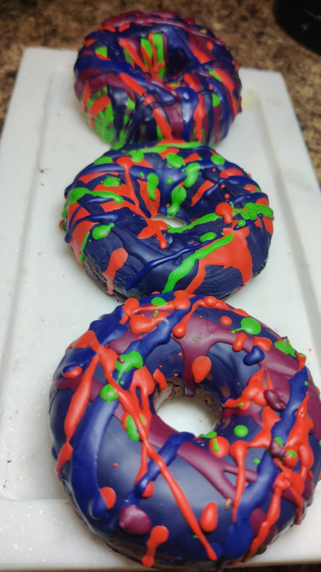 Anaeat 2 Pack Donut Pan Silicone Baking Mold, Just Pop Out! Non-Stick Doughnuts Baking Pans BPA Free for 6 Full-Size Donuts, Muffins, Cake Biscuit Bagels - Easy Clean, Oven, Dishwasher Safe (Green) customer photo 1