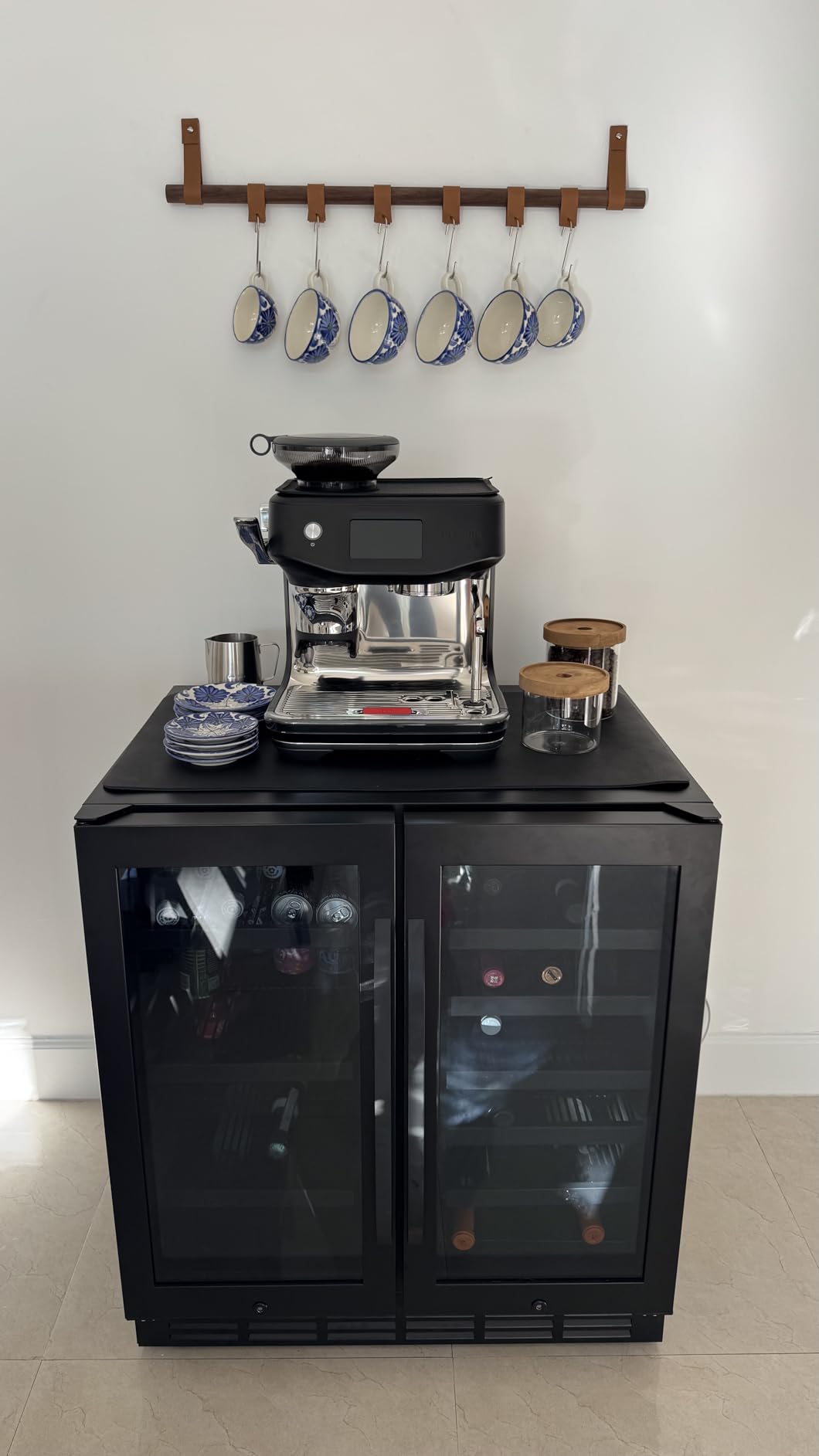 24 Inch Wine Cooler Fridge Dual Zone, Professional Large Capacity High Wine Refrigerator with Powerful Compressor, Quiet Operation and Elegant Design-KMHJ408D - Customer Photo 1
