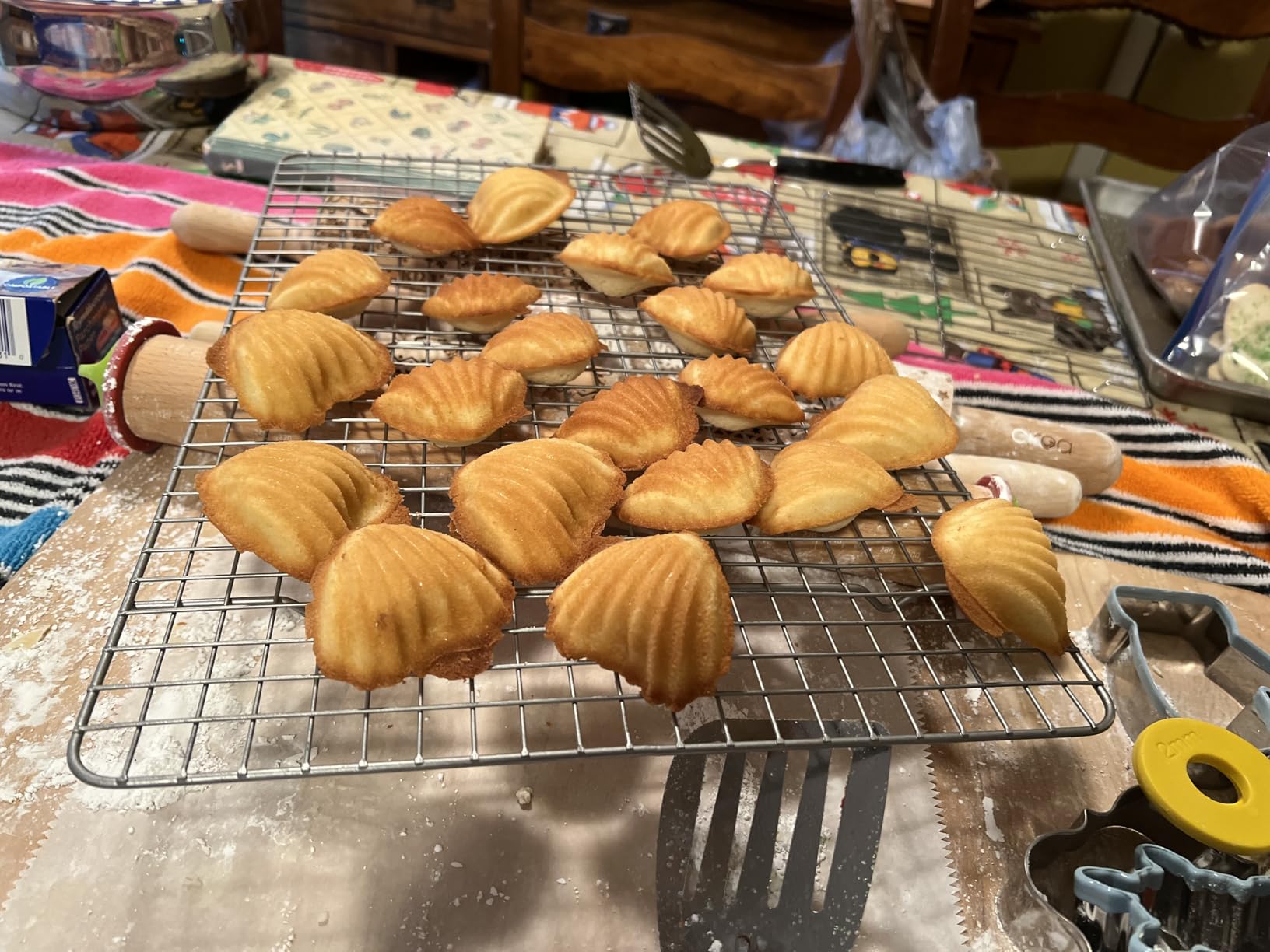 CHEFMADE Madeleine Mold Cake Pan, 12-Cavity Non-Stick Oval Shell Madeline Bakeware for Oven Baking (Champagne Gold) customer photo 1