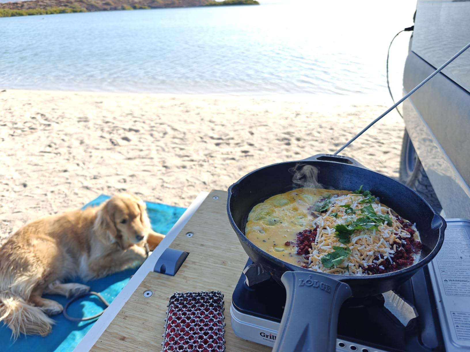 Grill Boss Dual Fuel Camp Stove - 12,000 BTU Butane & Propane Portable Stoves for Camping, Emergencies, BBQ, Hiking & Backpacking - Double Wind Guard, Instant Piezo Ignition System - 90057 customer photo 2