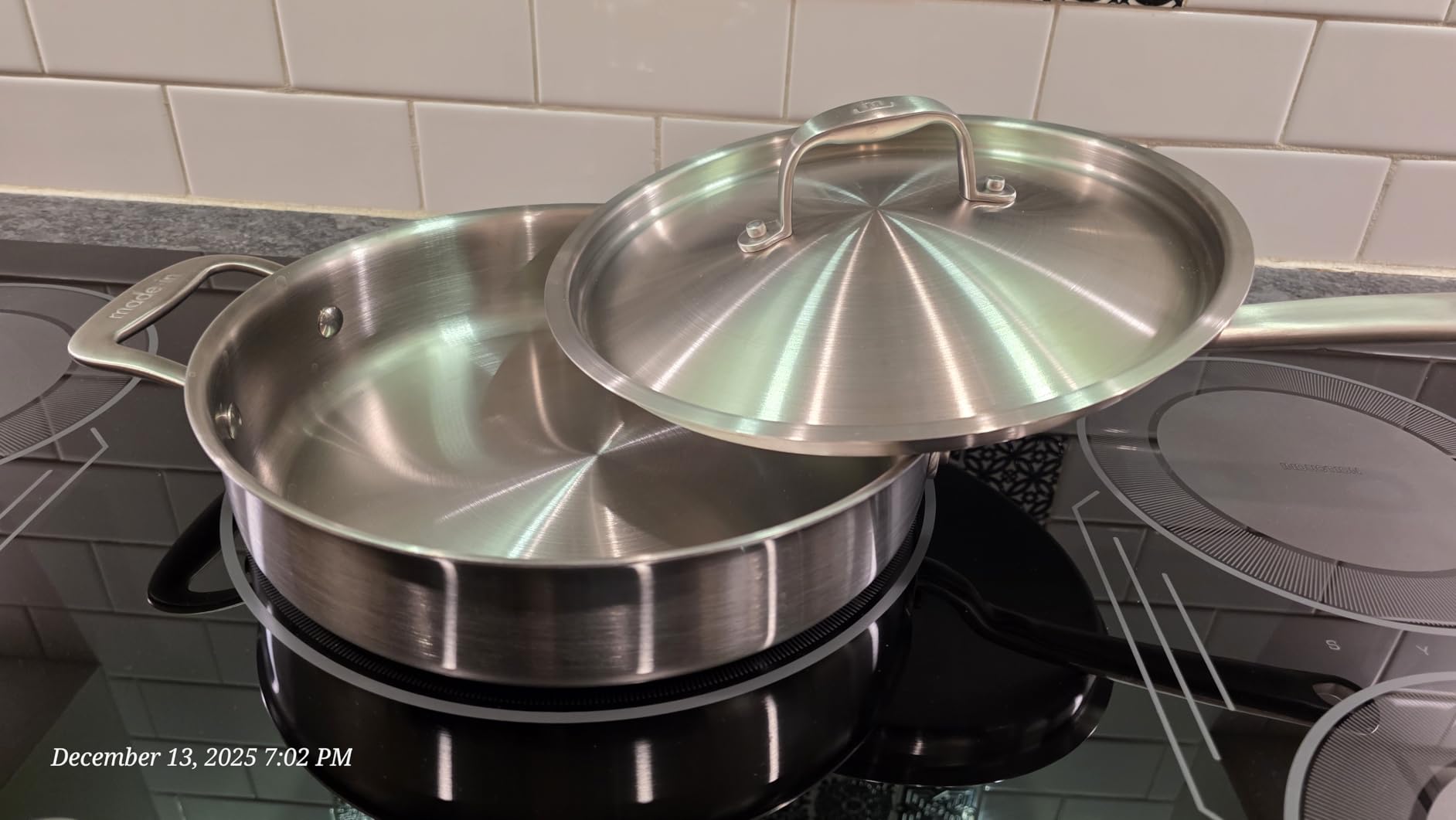Made In Cookware | 3.5 Quart Stainless Steel Saute Pan | 5 Ply Stainless Clad | Professional Cookware | Induction Compatible | Crafted in Italy customer photo 1