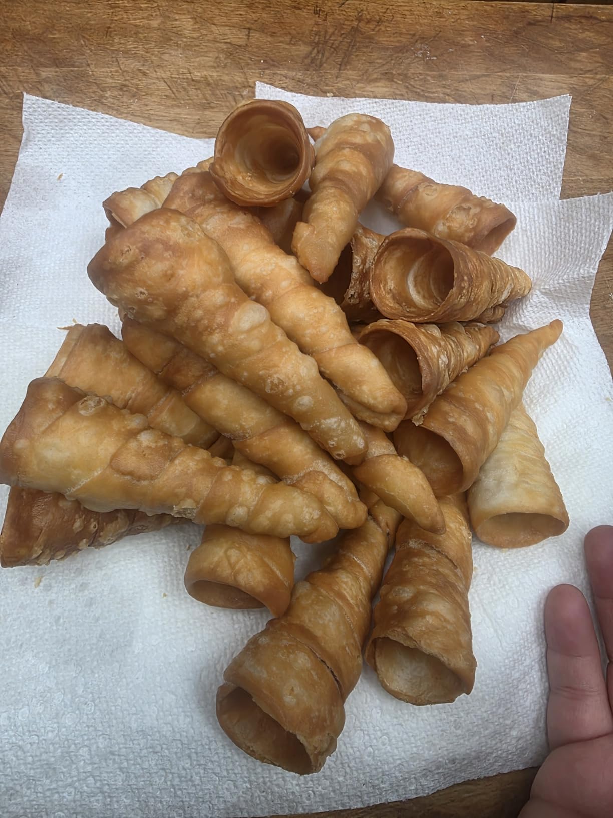 RoseFlower 30pcs Non-Stick Cream Horn Cones Tubes Stainless Steel Conical Croissant Pastry Baking Moulds Set customer photo 1