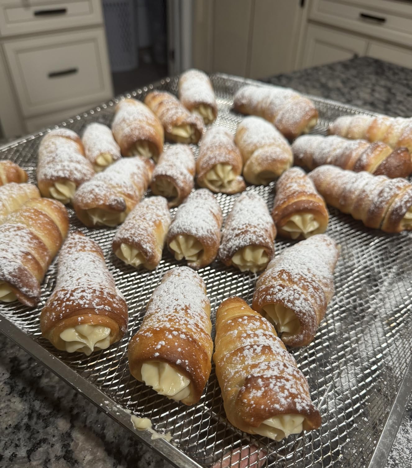 RoseFlower 30pcs Non-Stick Cream Horn Cones Tubes Stainless Steel Conical Croissant Pastry Baking Moulds Set customer photo 2