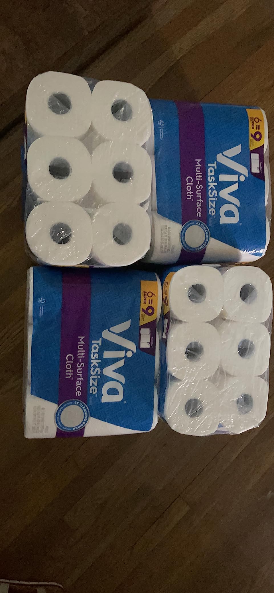 Viva Multi-Surface Cloth Paper Towels, Task Size - 12 Super Rolls (2 Packs of 6) - 81 Sheets Per Roll - Customer Photo 1