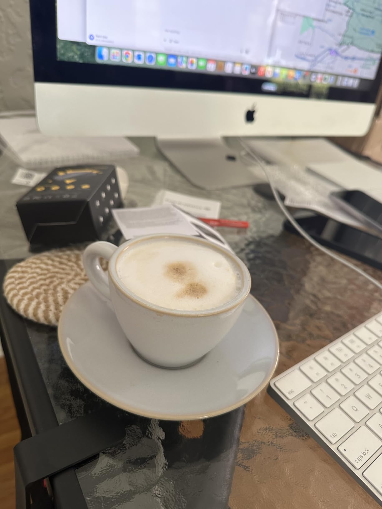 KIVY 3 oz Espresso cups set of 4 - Thick walled stoneware espresso cup set - Italian style espresso cups and saucers - Demitasse cups set of 4 - Small coffee mugs - Demitasse cups and saucers sets customer photo 2