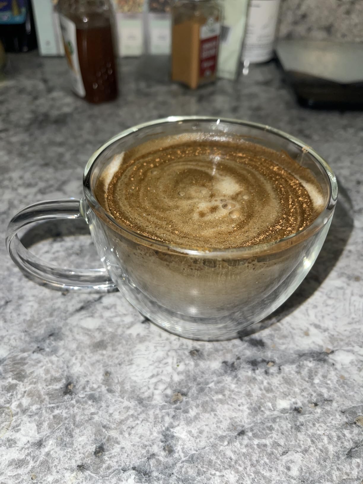 ecooe Double Walled Glass Coffee Mug 12 oz Latte Cappuccino Cups Set of 2, Clear Glass Coffee Cups with Handle, 350 ml Insulated Coffee Cup Borosilicate Heat Resistant Glass Mug Tea Cup Customer Review ecooe Double Walled Glass Coffee Mug 12 oz Latte Cappuccino Cups Set of 2, Clear Glass Coffee Cups with Handle, 350 ml Insulated Coffee Cup Borosilicate Heat Resistant Glass Mug Tea Cup - Customer Photo 0