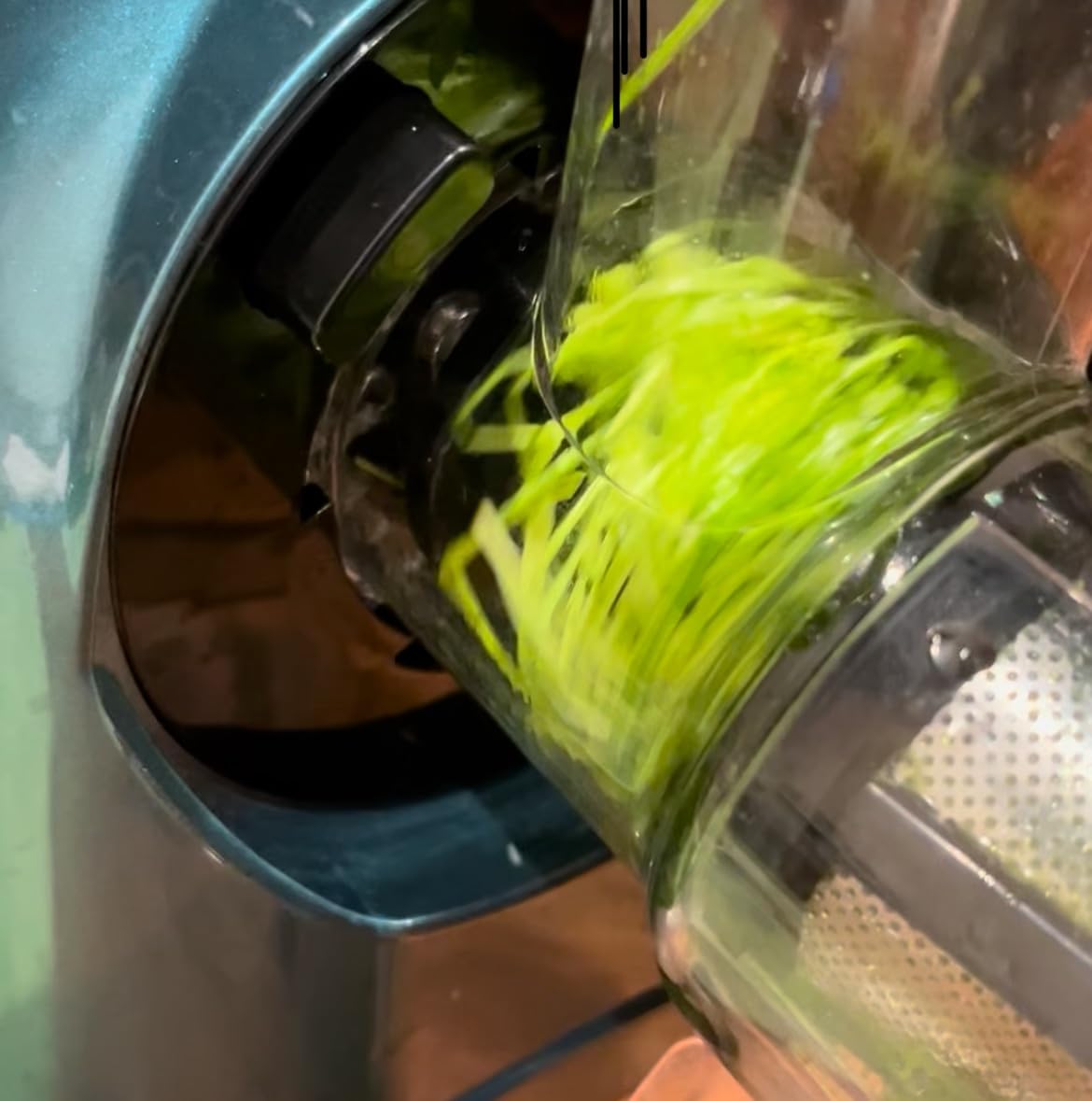 Vegetable Juicer for Celery Wheatgrass Spinach Ginger, Fruit Juicer Machines Slow Masticating Cold Press Juice Extractor Pulp Separated, Quiet Motor, Dishwasher Safe, Easy To Clean, BPA Free - Customer Photo 2