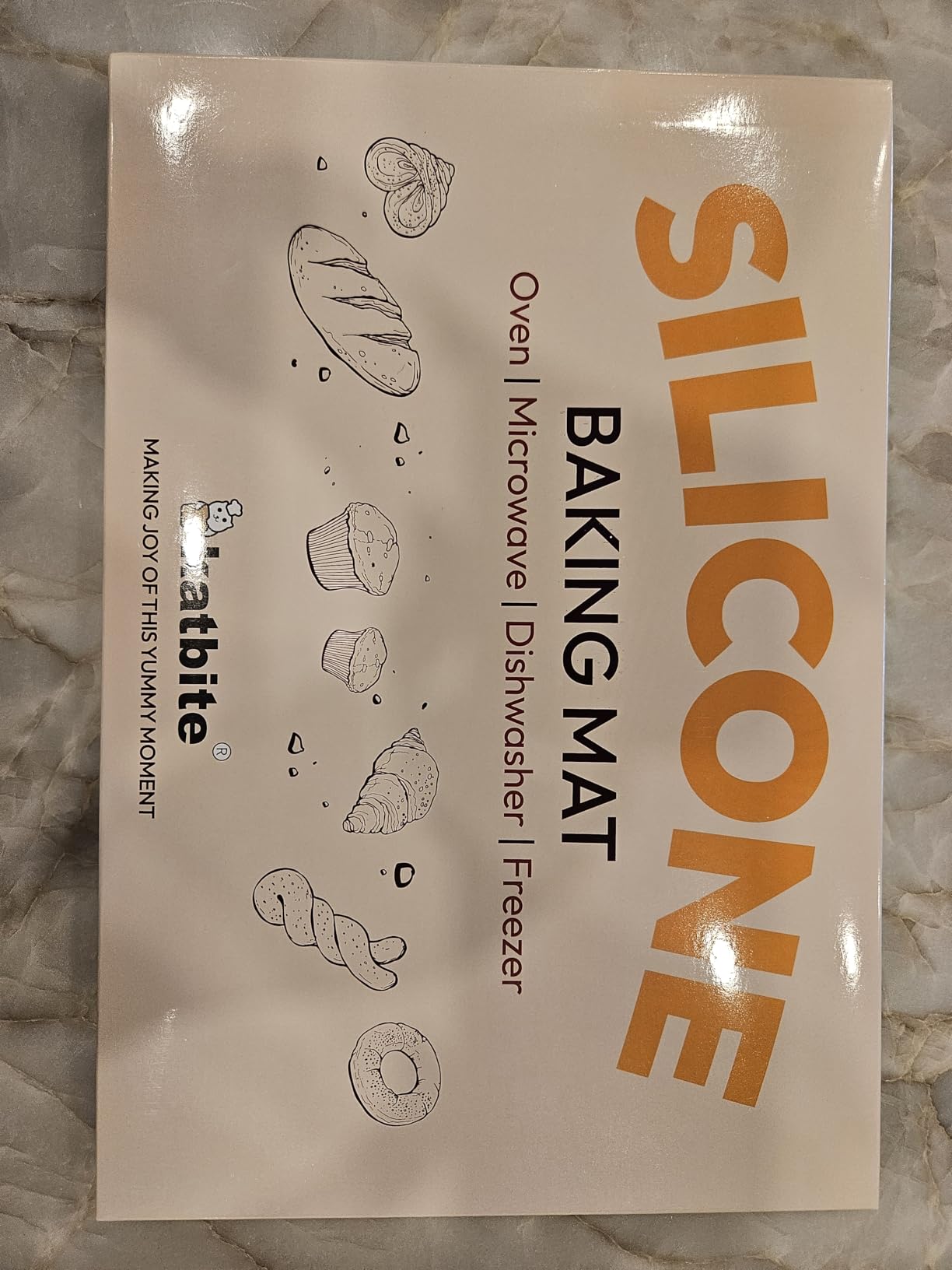 Macaron Silicone Baking Mats, Katbite Silicone Macaroons Baking Mat Set of 2 Half Sheet (11 5/8