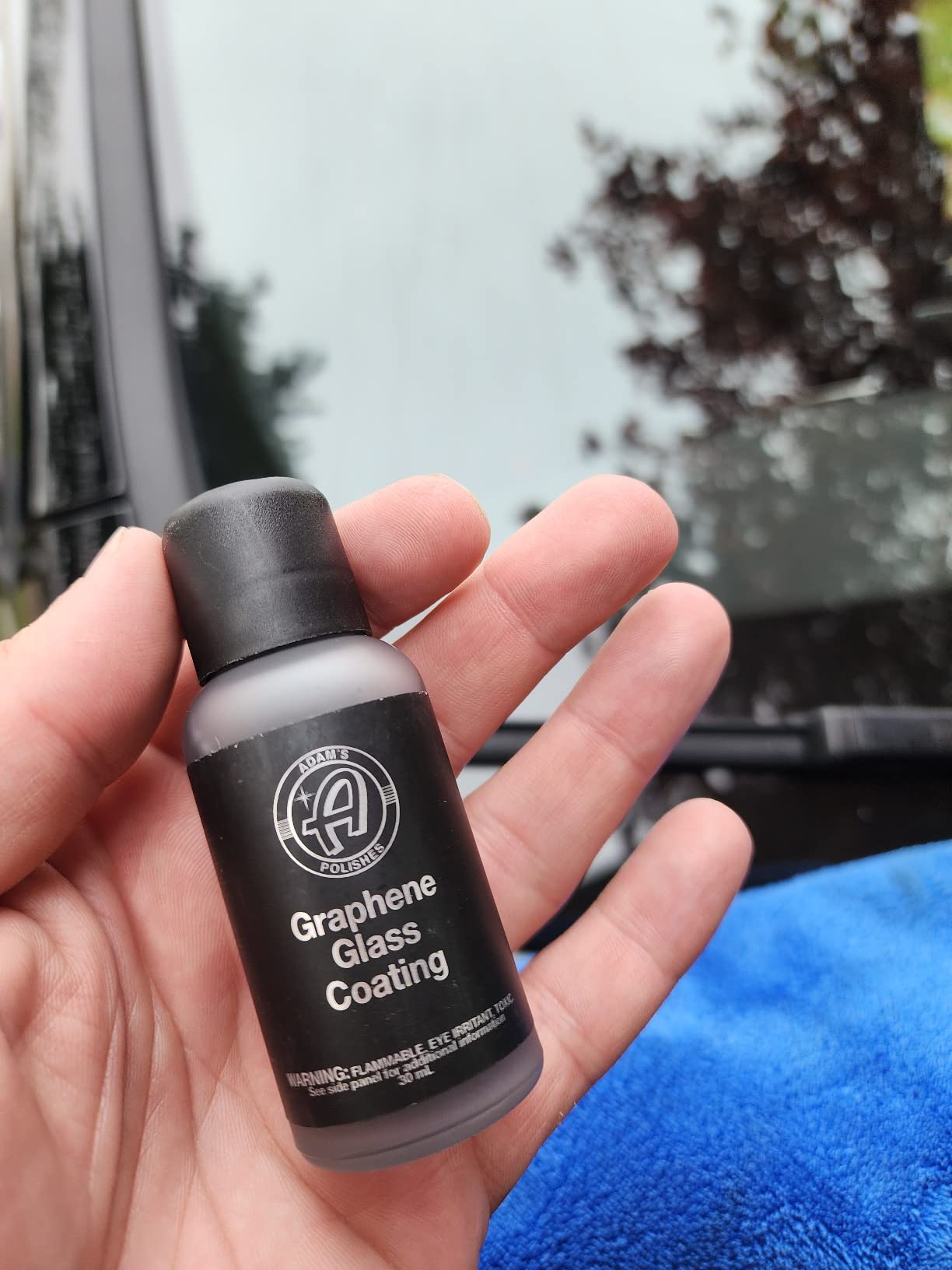 Adam's Polishes Graphene Glass Coating (30ml) - Advanced Rain Windshield Water Repellent for Cars, Shower Doors Mirrors and Other Glass Surfaces | Long Lasting Hydrophobic Graphene Ceramic Coating - Customer Photo 3
