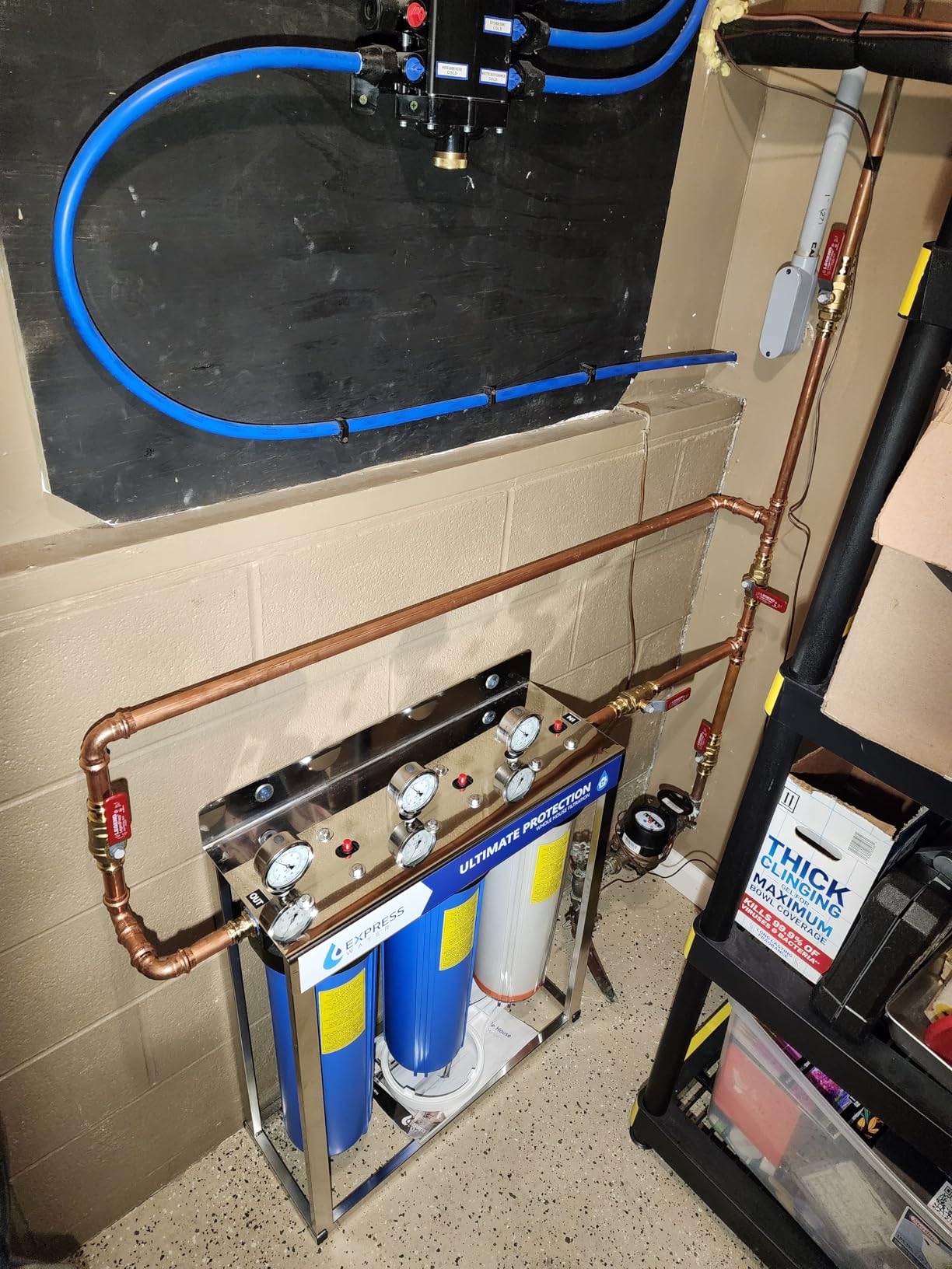 Express Water Whole House Water Filter System | ULTIMATE PROTECTION | 3 Stage Home Filtration, Top Tier Heavy Metal + Anti-Scale Filter, Highly Reduces Scale, Chloramine, Chlorine, PFAs, Lead, Arsenic Customer Review Express Water Whole House Water Filter System | ULTIMATE PROTECTION | 3 Stage Home Filtration, Top Tier Heavy Metal + Anti-Scale Filter, Highly Reduces Scale, Chloramine, Chlorine, PFAs, Lead, Arsenic - Customer Photo 1