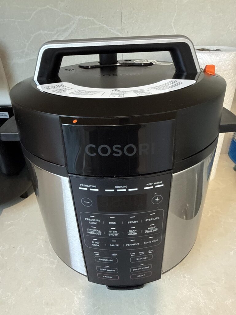COSORI Pressure Cooker 6QT, Stainless Steel, 9-in-1 Multi Cooker, 12 Safety Features, Ceramic Inner Pot, Rice, Slow Cook, Sous Vide, Saute, 1100W - Customer Photo 1