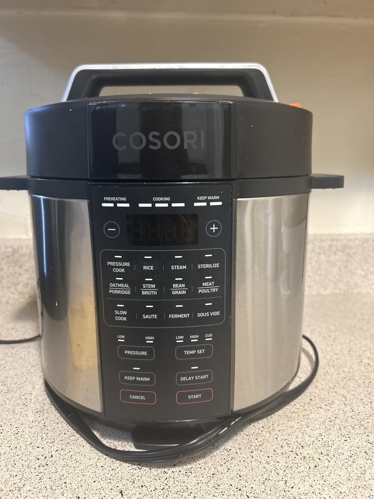 COSORI Pressure Cooker 6QT, Stainless Steel, 9-in-1 Multi Cooker, 12 Safety Features, Ceramic Inner Pot, Rice, Slow Cook, Sous Vide, Saute, 1100W - Customer Photo 3