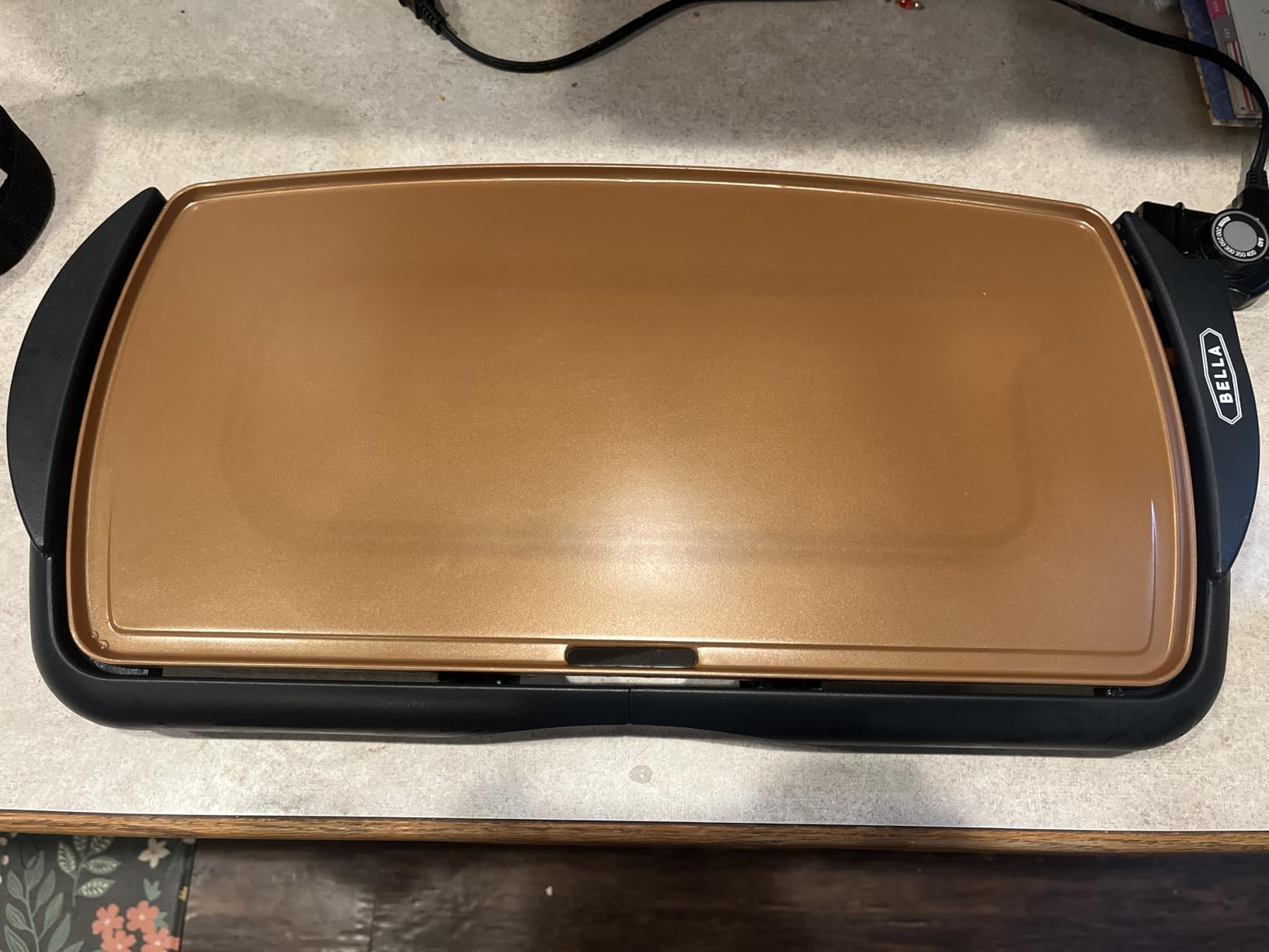 bella Electric Non-Stick Griddle, Make 10 Eggs At Once, Healthy-Eco Non-stick Coating, Hassle-Free Clean Up, Large Submersible Cooking Surface, 10.5