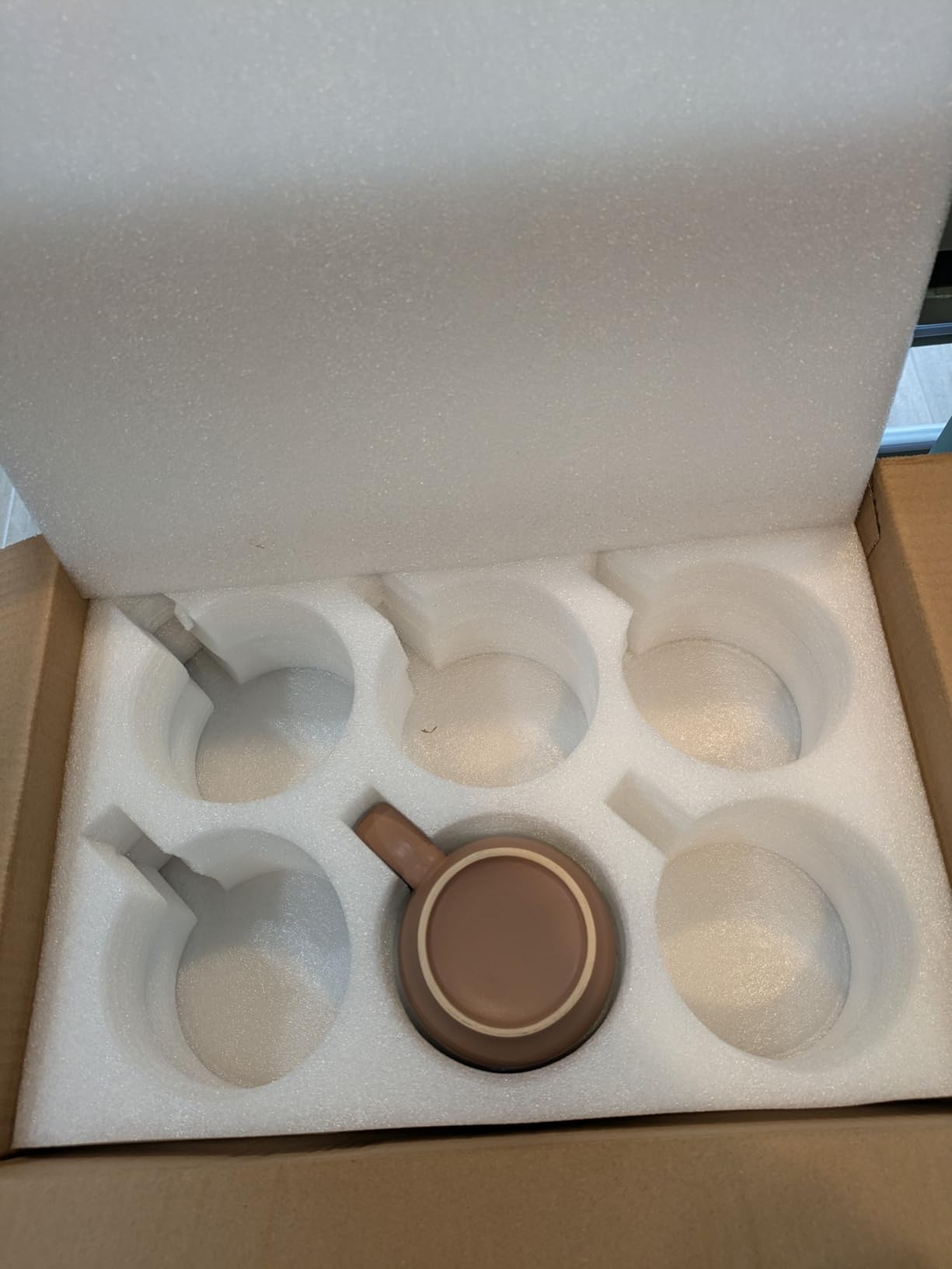 Morandi Color Ceramic Coffee Mugs Set of 6 (Large),18 oz Coffee Cups with Handle, Latte Mug, Big Mug for Women, Men, Great for Tea Hot Chocolate, Microwave Safe, Modern, Unique Style for Any Kitchen - Customer Photo 1