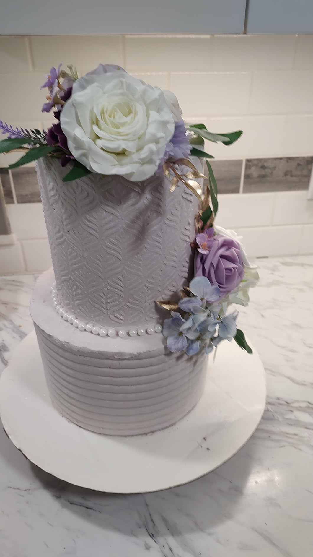 4 Pcs Floral Wedding Cake Stencils - Reusable Buttercream Templates for DIY Baking Decor customer photo 1