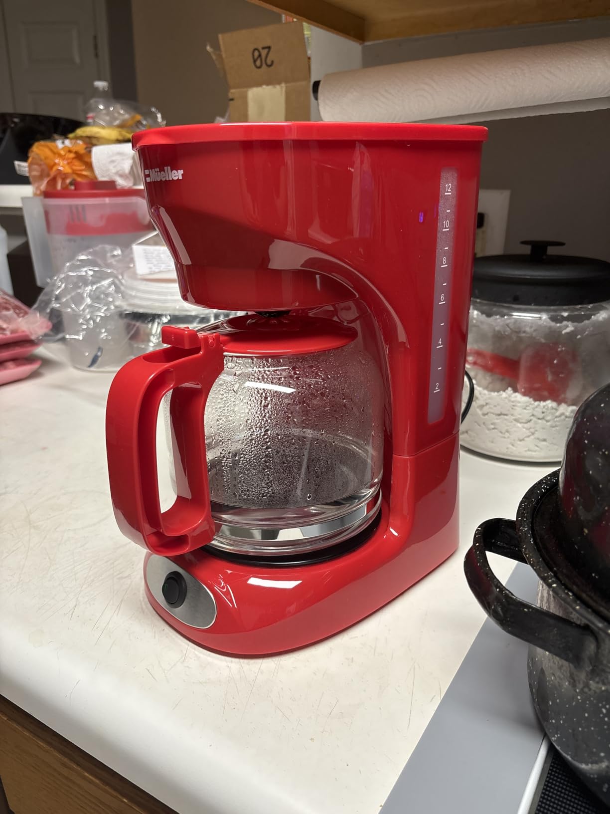 Mueller 12-Cup Drip Coffee Maker - Borosilicate Carafe, Auto-Off, Reusable Filter, Anti-Drip, Keep-Warm Function, Clear Water Level Window Coffee Machine, Kitchen Essentials & Accessories - Customer Photo 2