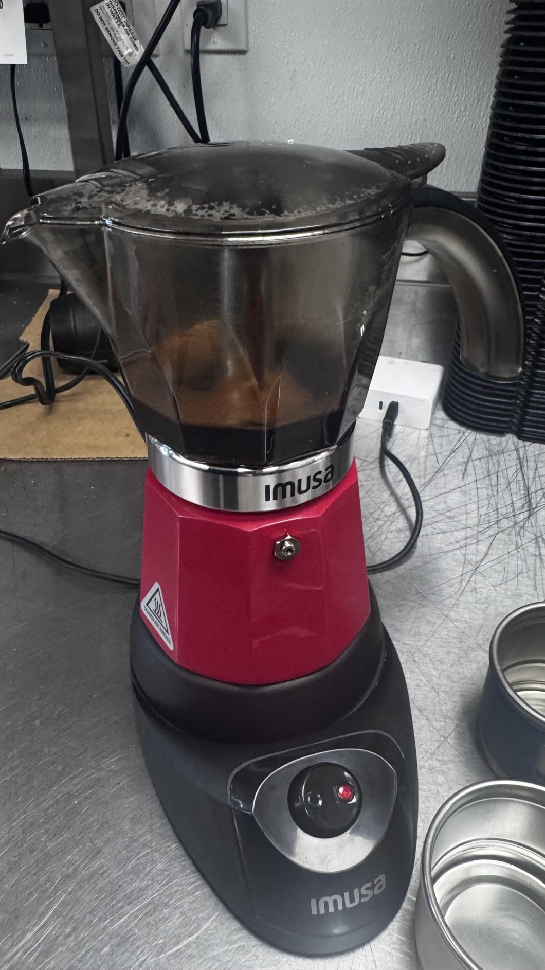 IMUSA 6 or 3 Cup Electric Espresso Maker Black Coffee Machine for Cuban Coffee, Moka and Espresso Drinks - Customer Photo 0