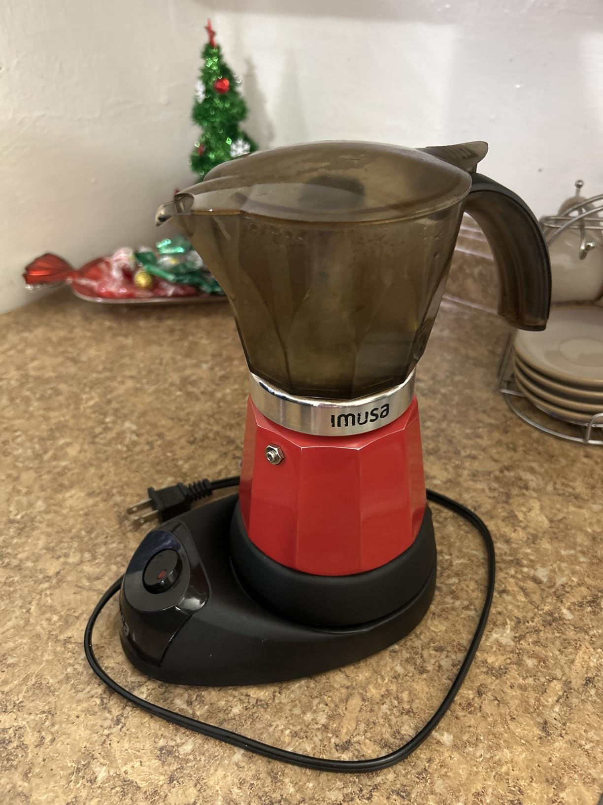 IMUSA 6 or 3 Cup Electric Espresso Maker Black Coffee Machine for Cuban Coffee, Moka and Espresso Drinks - Customer Photo 2