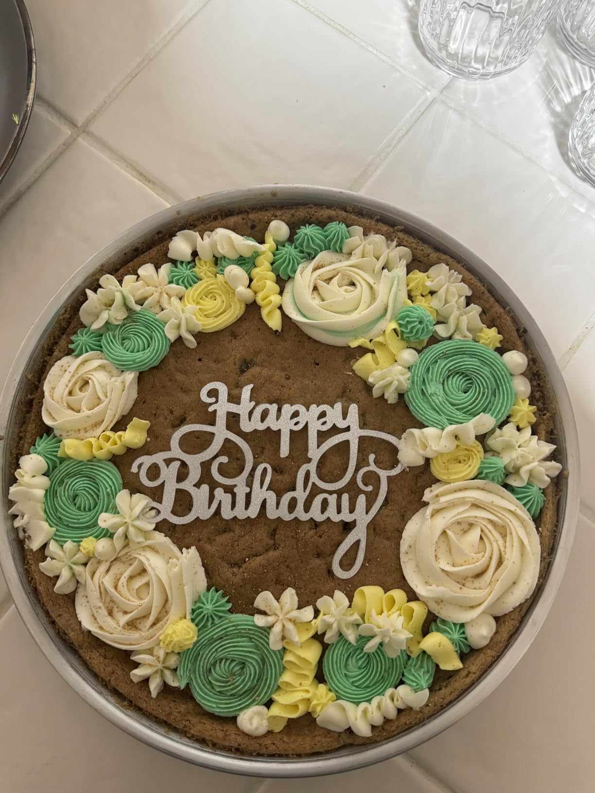 Alpine Cuisine 14.5-inch Silver Aluminum Round Baklava Tray | Durable & Rust-Free for Baking & Roasting customer photo 2