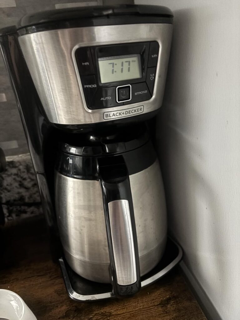 BLACK+DECKER 12 Cup Thermal Programmable Coffee Maker with Brew Strength and VORTEX Technology, Black/Steel, CM2046S Customer Review BLACK+DECKER 12 Cup Thermal Programmable Coffee Maker with Brew Strength and VORTEX Technology, Black/Steel, CM2046S - Customer Photo 0