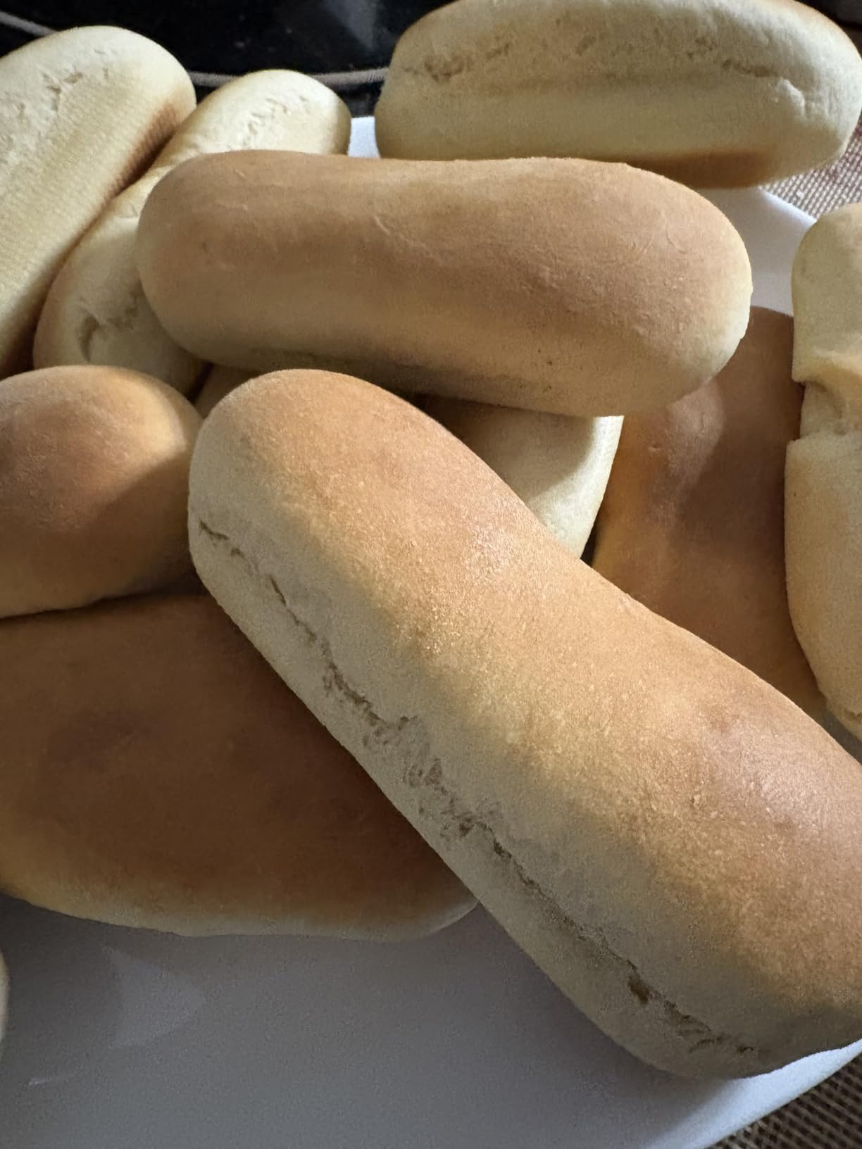 Silicone Perforated Bread Mold for Baking, 12 Individual Oblong Baking Forms, Hot Dog Bun Mold, Silicone Molds for Making Crispy Bread Rolls, Eclairs and Milk Breads customer photo 1