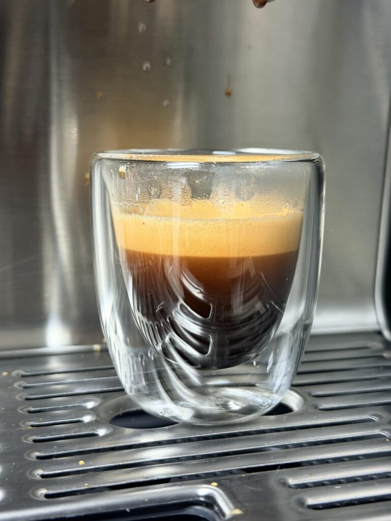 Double Walled Espresso Cups Set of 4 (50% Thicker), 3 Ounce Clear Expresso Coffee Mugs, Espresso Shot Glasses, Double Wall Insulated Espresso Cups Suit for Espresso Machine, Microwave Safe - Customer Photo 0